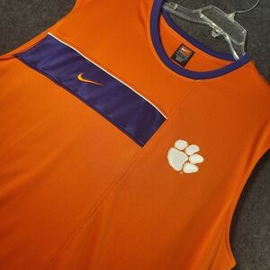 Clemson Tigers Nike Authentic Team Apparel Sleeveless Jersey Orange Men's Large